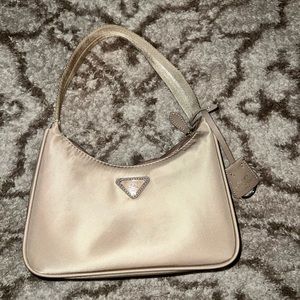 Beige Prada bag